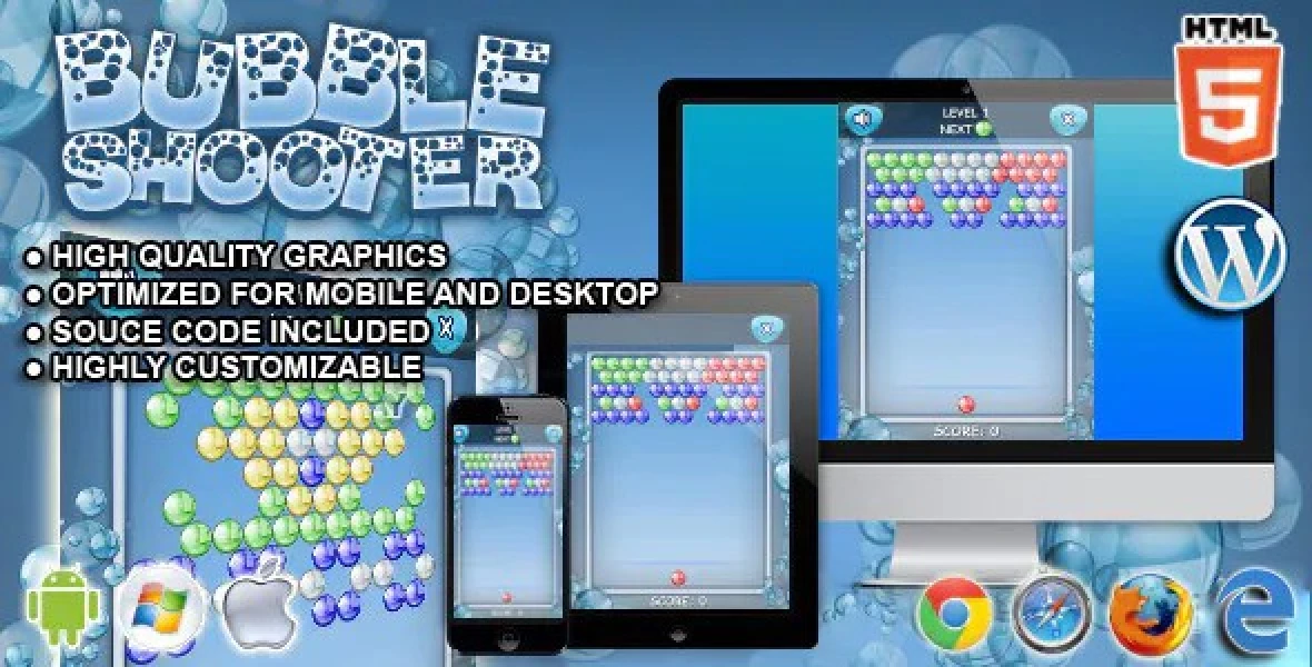 Bubble Shooter HTML5 Games