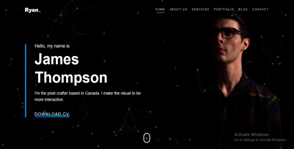 Responsive Bootstrap 4 One Page Personal Portfolio Template